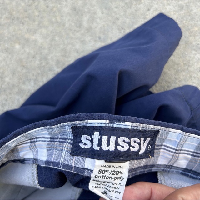 OLD STUSSY ステューシー パンツ アメリカ製 90s 紺タグ - ワークパンツ