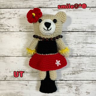 ゴルフ　ヘッドカバー　UT用　ハンドメイド　フラベア(その他)