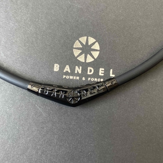 BANDEL バンデル　チタンラバーネックレス ブラック 53cm