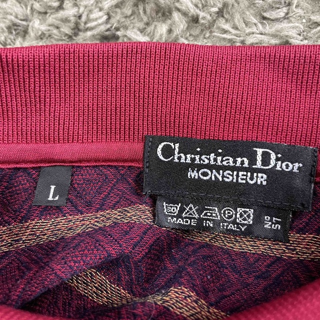 Christian Dior - 美品 サイズL クリスチャンディオール ダイヤ柄 長袖