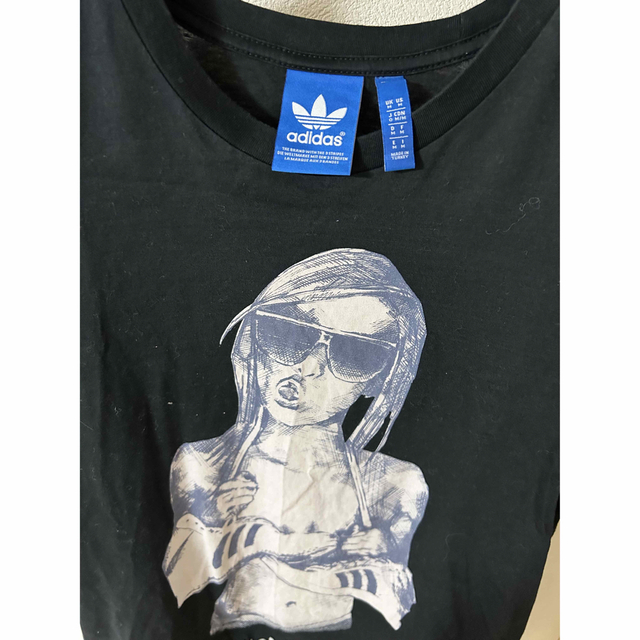 adidas(アディダス)のadidas アディダス ロングT tシャツ レディースLL ブラック レディースのトップス(Tシャツ(半袖/袖なし))の商品写真