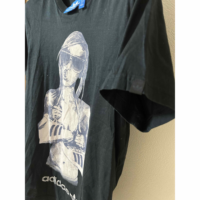 adidas(アディダス)のadidas アディダス ロングT tシャツ レディースLL ブラック レディースのトップス(Tシャツ(半袖/袖なし))の商品写真