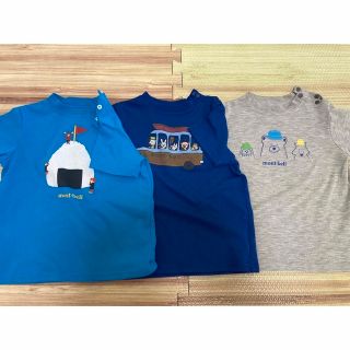 モンベル(mont bell)の【美品3枚】★モンベル★mont-bell★半袖Tシャツ★90(Tシャツ/カットソー)