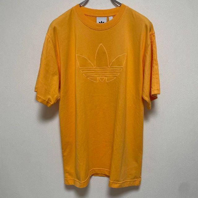 人気【adidas】アディダス Tシャツ Lサイズ お洒落 刺繍ロゴ