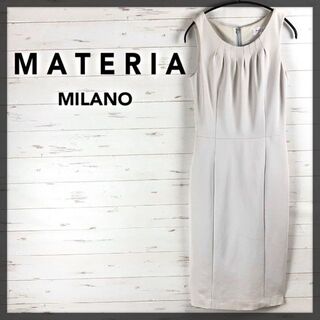 マテリア(MATERIA)のMATERIA MILANO マテリア ミラノ ノースリーブ ワンピース 38(ひざ丈ワンピース)