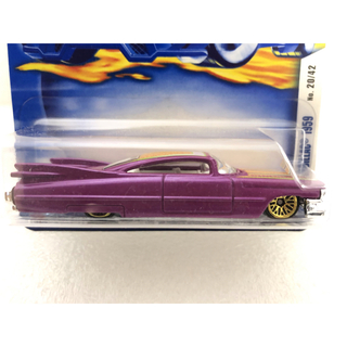 CUSTOM CADILLAC 1959/紫/ホットウィール(ミニカー)