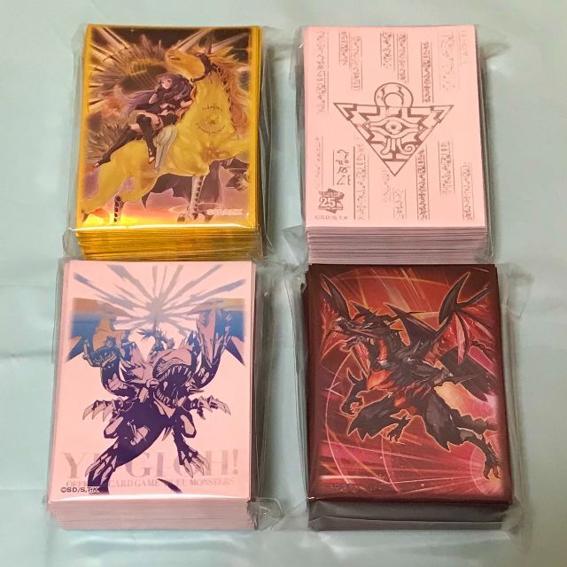 遊戯王(ユウギオウ)の遊戯王 トロイメアユニコーン 千年パズル 束ねられし力 等 スリーブ 未開封4個 エンタメ/ホビーのトレーディングカード(カードサプライ/アクセサリ)の商品写真