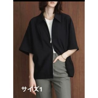 クラネ(CLANE)のNATSU様専用　CLANE RIB STRIPE ZIP SHIRT サイズ１(シャツ/ブラウス(半袖/袖なし))