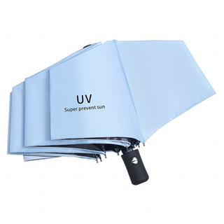新品 未使用 折りたたみ傘 水色 ブルー 青 日傘 UVカット99％ 梅雨 雨(傘)