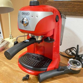 デロンギ(DeLonghi)のデロンギ　エスプレッソカプチーノメーカー　EC221R【中古】(エスプレッソマシン)