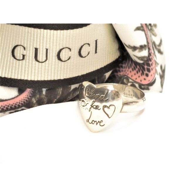 Gucci(グッチ)のグッチ　ブランド・フォー・ラブ　リング　刻印8/size 7　シルバー925 レディースのアクセサリー(リング(指輪))の商品写真