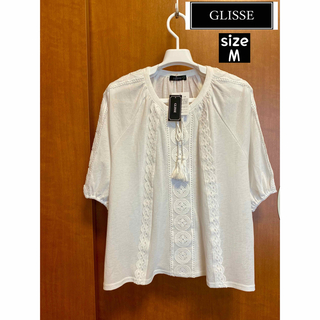 ◆ 未使用!! GLISEE (グリッセ) レース プルオーバー シャツ (Tシャツ(半袖/袖なし))