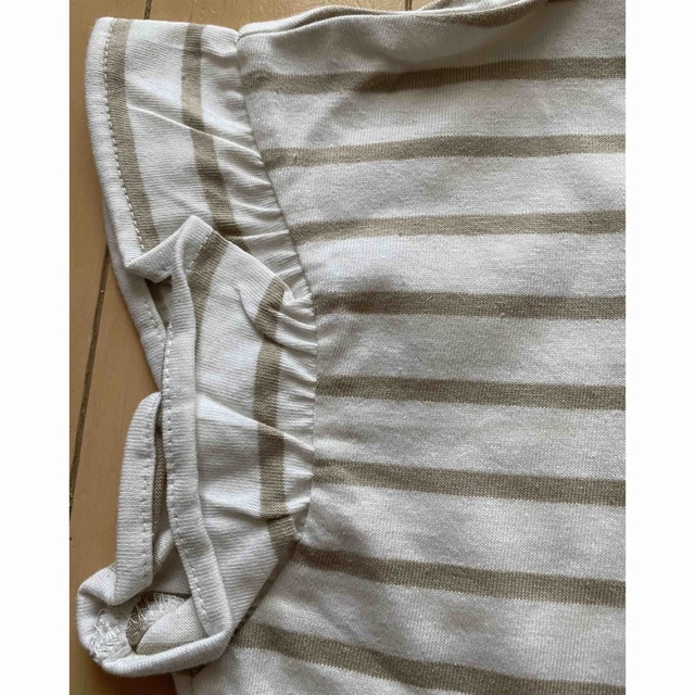 petit main(プティマイン)のプティマイン 袖フリルTシャツ 130 キッズ/ベビー/マタニティのキッズ服女の子用(90cm~)(Tシャツ/カットソー)の商品写真
