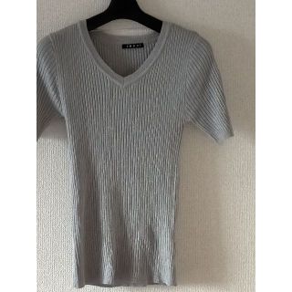 イング(INGNI)の1 / 4 【INGNI】【美品】リブニットトップス M / イング(カットソー(半袖/袖なし))