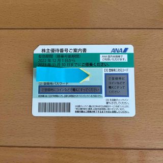 エーエヌエー(ゼンニッポンクウユ)(ANA(全日本空輸))のANA  全日空　株主優待券　1枚(航空券)