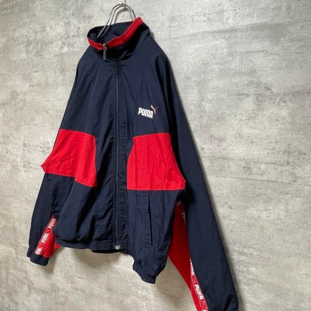 PUMA(プーマ)の90s プーマ トラックジャケット ロゴラインテープ 大きいサイズ XL レトロ メンズのトップス(ジャージ)の商品写真