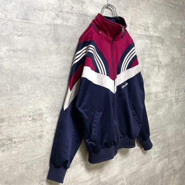 US 90s adidas トラックジャケット ジャージ バイカラー ３本線