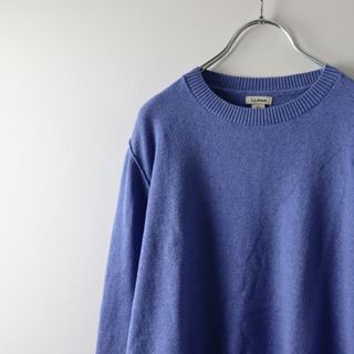 美品 L.L.Bean エルエルビーン コットンカシミヤ ノルディック タートルニットプルオーバー S/ピンク トップス【2400013209922】