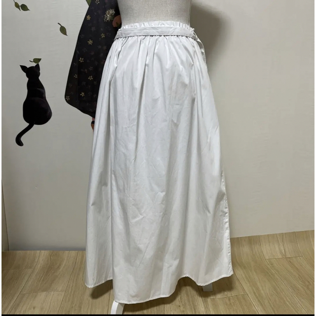 SM2(サマンサモスモス)の∇529 新品❣️サマンサモスモス 白ボタン ギャザーワンピ レディースのスカート(ロングスカート)の商品写真
