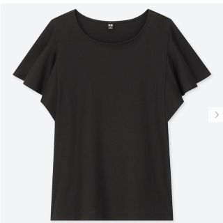ユニクロ(UNIQLO)のひよ子様専用☆新品未使用 ユニクロ ラッフルスリーブT 2点セット サイズS(Tシャツ(半袖/袖なし))