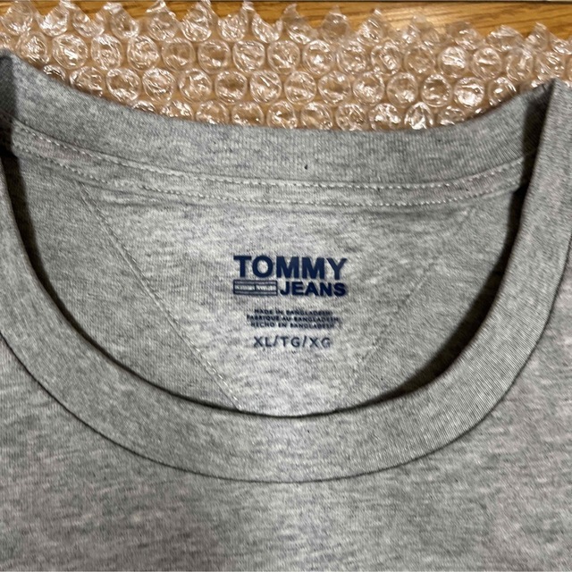 TOMMY HILFIGER(トミーヒルフィガー)のTOMMYJEANSロゴプリントTシャツワンピースアメリカサイズXL新品未使用品 レディースのワンピース(ひざ丈ワンピース)の商品写真