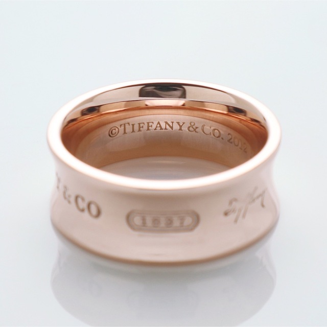 美品 TIFFANY ティファニー ミディアム リング ルベド 指輪 6.5号-