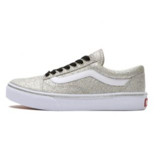 オールドスクール(OLD SKOOL（VANS）)の数回使用 VANS オールドスクール V36CF GLT シルバー27cm(スニーカー)