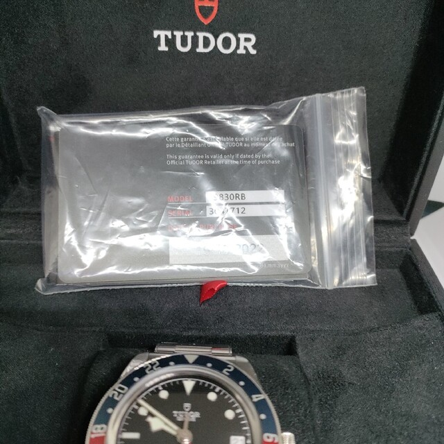 Tudor(チュードル)の美品 チューダー ヘリテージブラックベイGMT メンズの時計(腕時計(アナログ))の商品写真