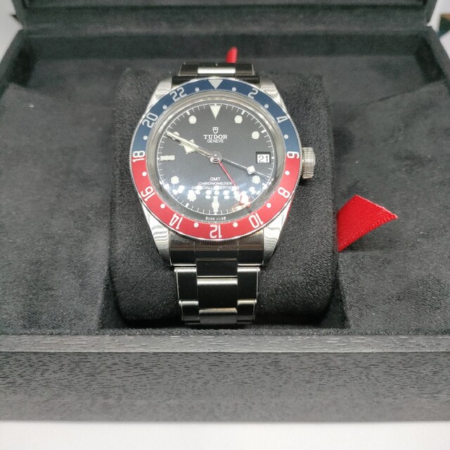 Tudor(チュードル)の美品 チューダー ヘリテージブラックベイGMT メンズの時計(腕時計(アナログ))の商品写真