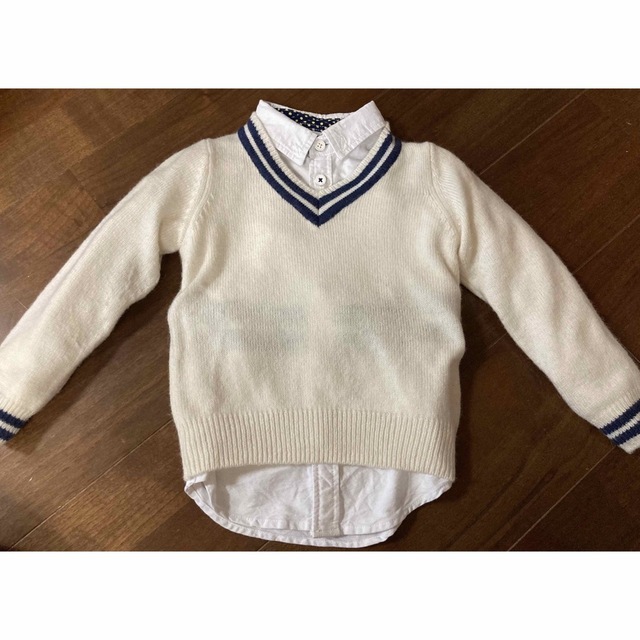 Rope' Picnic(ロペピクニック)のused GIORDANO デザインシャツ　キッズシャツ キッズ/ベビー/マタニティのキッズ服男の子用(90cm~)(ブラウス)の商品写真