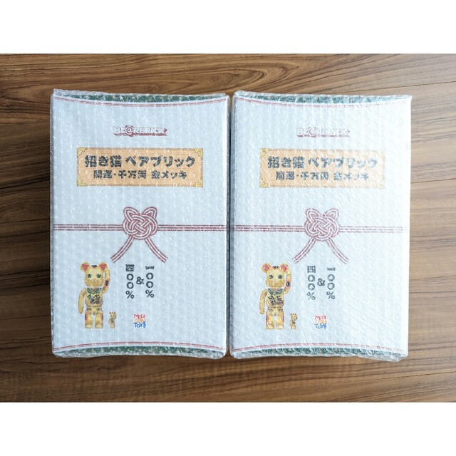 ベアブリック BE@RBRICK 招き猫 開運・千万両 金メッキ ベアブリック BE@RBRICK 招き猫 開運・千万両 金メッキ