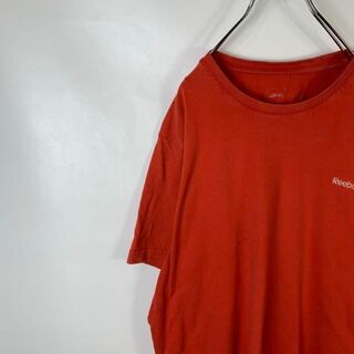リーボック(Reebok)のD534 リーボック　ワンポイントロゴ　刺繍ロゴ　L オレンジ　半袖　Tシャツ(Tシャツ/カットソー(半袖/袖なし))