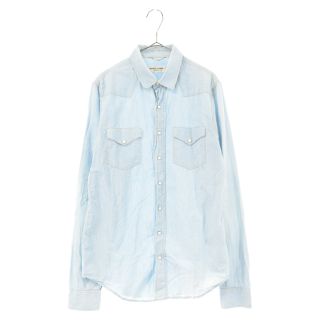 サンローランパリ  13SS  315434 YUM16 ウエスタンデニム長袖シャツ メンズ XS