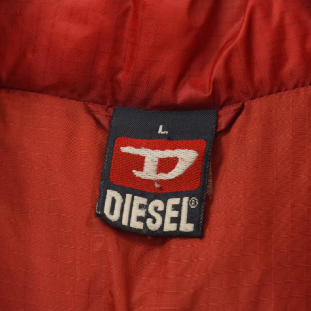 DIESEL(ディーゼル)のDIESEL ディーゼル フード付き ナイロンダウンジャケット レッド RN93243 CA25594 メンズのジャケット/アウター(ダウンジャケット)の商品写真