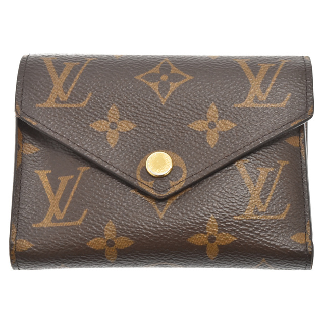 LOUIS VUITTON ルイヴィトン ポルトフォイユ ヴィクトリーヌ モノグラム コンパクトウォレット ブラウン 三つ折り財布 M62472/LA42809センチ横幅