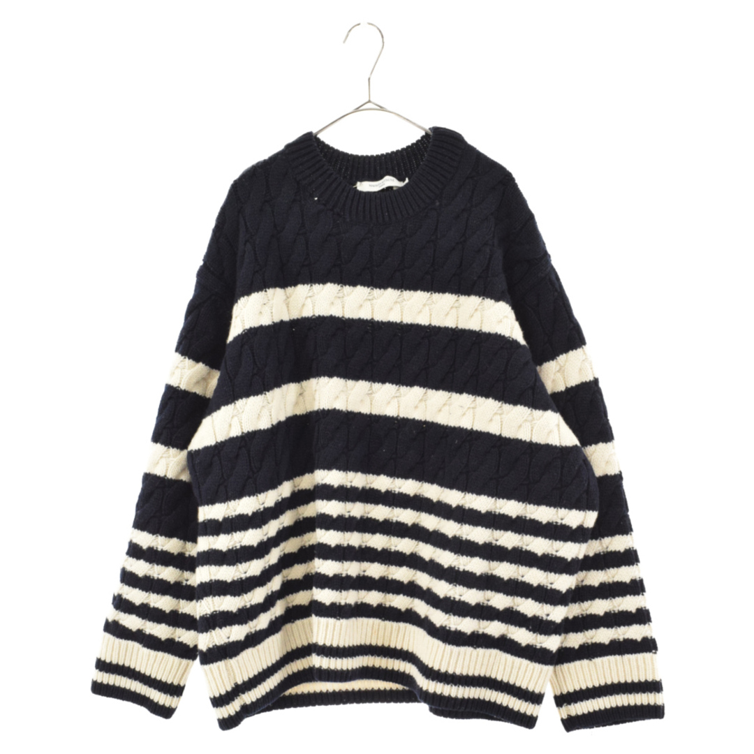 全部半額 MAISON KITSUNE メゾンキツネ STRIPED CABLE PULLOVER BABY