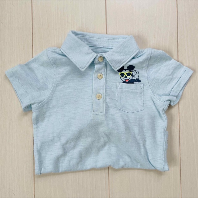 babyGAP(ベビーギャップ)の【美品】☆ロンパース☆90☆男の子☆ベビーギャップ☆おでかけ☆ポロシャツ☆夏物☆ キッズ/ベビー/マタニティのキッズ服男の子用(90cm~)(Tシャツ/カットソー)の商品写真