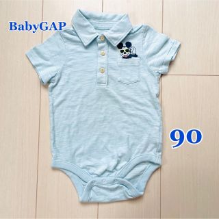 ベビーギャップ(babyGAP)の【美品】☆ロンパース☆90☆男の子☆ベビーギャップ☆おでかけ☆ポロシャツ☆夏物☆(Tシャツ/カットソー)