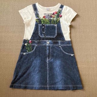 ANNA SUI mini 転写プリント ワンピース 140 子供服 夏服