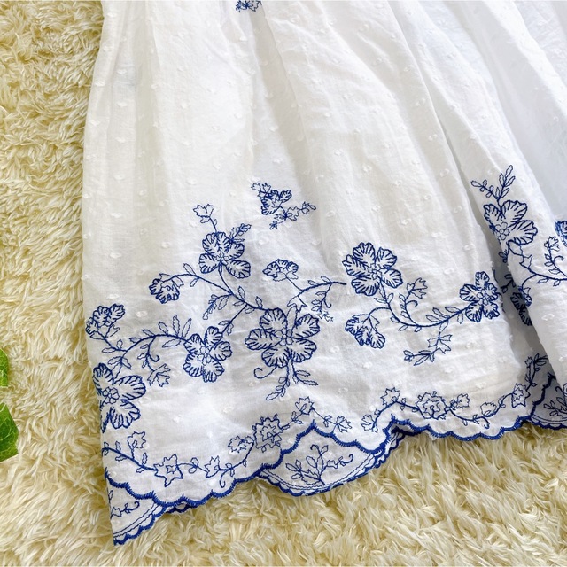 Ralph Lauren(ラルフローレン)のタグ付き 新品  ローレンラルフローレン  刺繍 ロングスカート コットン レディースのスカート(ロングスカート)の商品写真