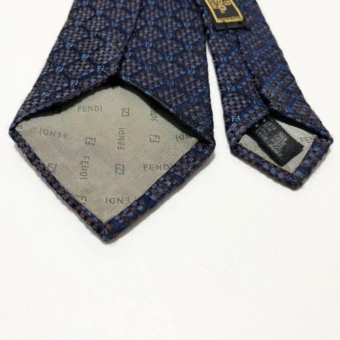 FENDI - 【美品】フェンディ ネクタイ ズッカ柄 FF ジャカード織