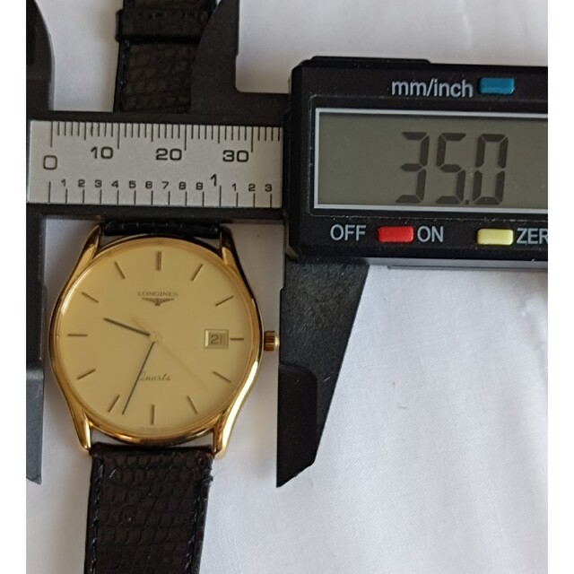 LONGINES - 美品 稼働品 ロンジン メンズ腕時計 ゴールド文字盤 三針