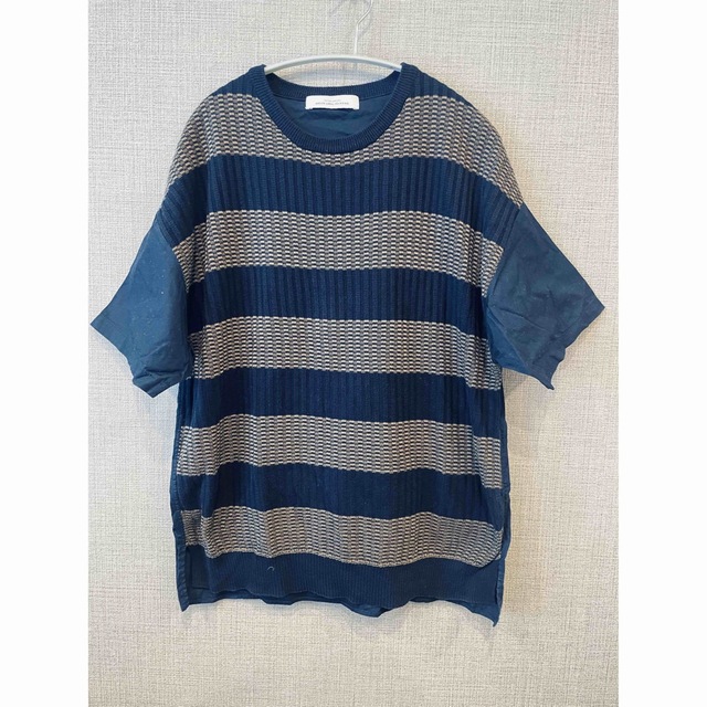 BEAMS(ビームス)のBEAMS ビームス　半袖カットソー　ネイビー　Lサイズ メンズのトップス(Tシャツ/カットソー(半袖/袖なし))の商品写真