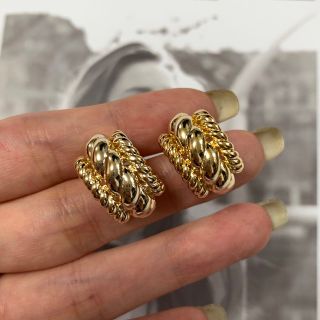 ピアス　フープ　ゴールド(ピアス)