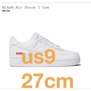 Supreme/Nike Air Force 1 Low 27.5cm