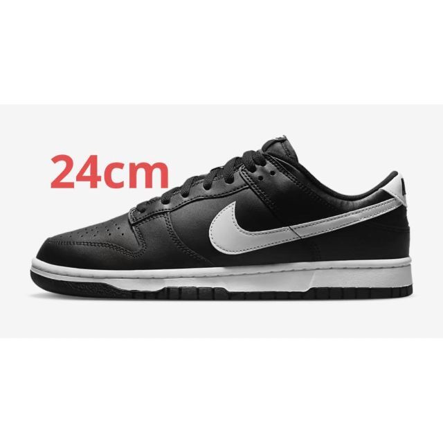 NIKE DUNK LOW RETRO " BLACK PANDA " 24cmスニーカー