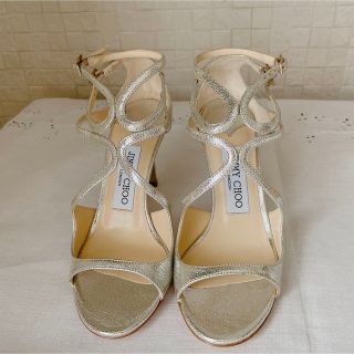 ジミーチュウ(JIMMY CHOO)の【未使用】JIMMY CHOO IVETTEグリッターシャンパン35(ハイヒール/パンプス)