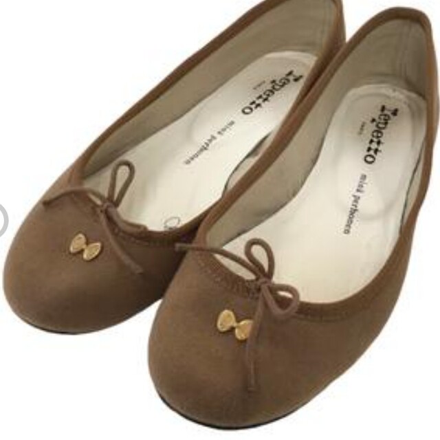 未使用ミナペルホネンminaperhonen×repetto キャメル37.5