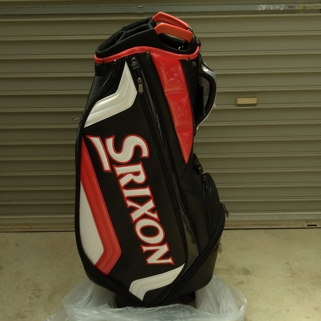 Srixon(スリクソン)のスリクソン　キャディバッグ　GGC-S166G ブラックレッド スポーツ/アウトドアのゴルフ(その他)の商品写真