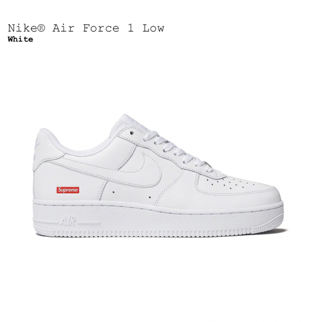 supreme Nike Air Force 1 Low US10 WHITE